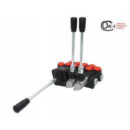 Hidraulinis skirstytuvas 4 sekcijų 40l vairasvirtė