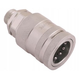 Greitos jungties lizdas M18x1 5 išorinis sriegis euro stūmimas