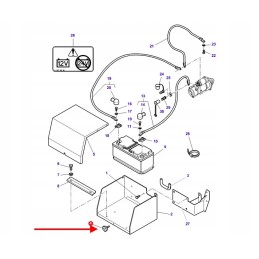 3788192m1 akumuliatoriaus korpuso rankenėlė
