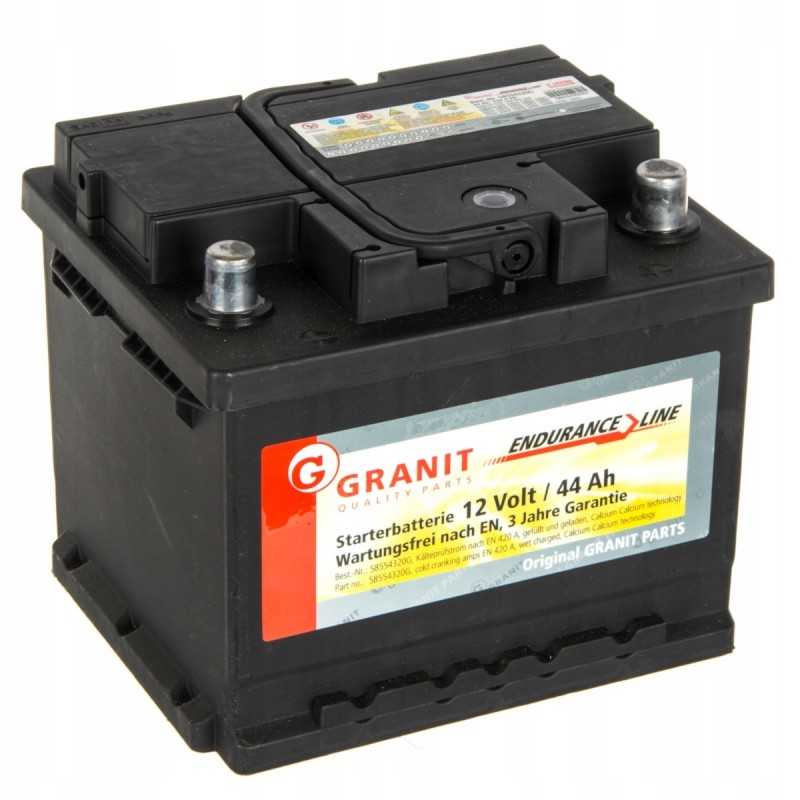 Baterija 12v 44ah 420a p granito atsparumo linija