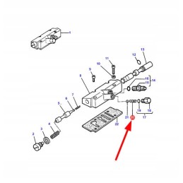 521130m1 hidraulinio vožtuvo spyruoklė