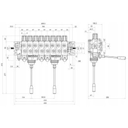 Hydra 8s 60l skirstytuvas Galtech miško mašinoms
