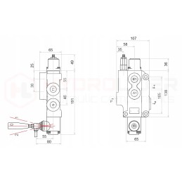 Hidraulinis skirstytuvas 1s 80l d8 badestnost