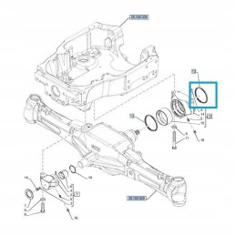 Priekinės ašies pakabos sandariklio korpusas naujas hola