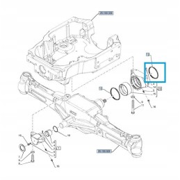 Priekinės ašies pakabos sandariklio korpusas naujas hola