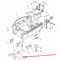 3785203m4 guolio korpuso įvorė 70 x 60 x 42 mm