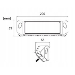 Darbinė lempa 42led potvynis 46w 12 24v 2800lm r10