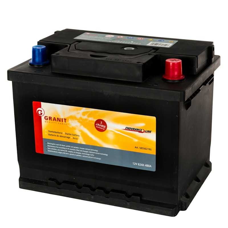 Baterija 12v 62ah 12v vokiško granito