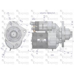 Starteris su magnetono tipo reduktoriumi 9142748 korpusas