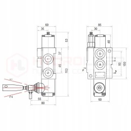 Hidraulinis skirstytuvas 1s 40l d8 badestnost