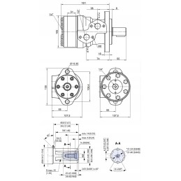 Hidraulinis variklis BMR OMP SMR 160 cm3 SHD volai