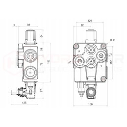 Hidraulinis skirstytuvas 1s 120l a8 badestnost