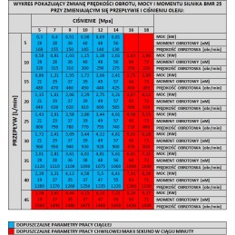 Hidraulinis variklis BMR OMP SMR 25 cm3, 25 mm velenai