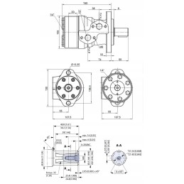 Hidraulinis variklis BMR OMP SMR 100 cm3 SAE 6B