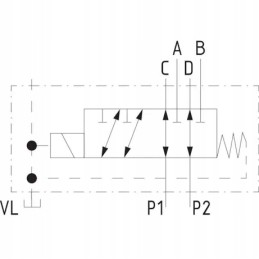 Solenoidinis vožtuvas 6 2 daliklis 80l 12v 3 sekcija apvaliam