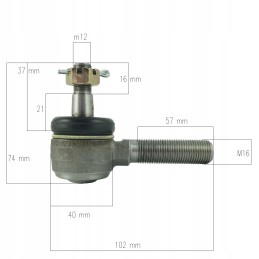 Strypo galas kairėje Kubota L