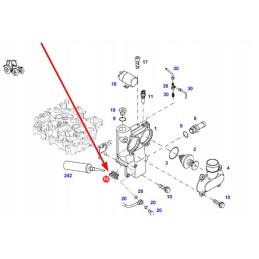 F934201610150 termostato korpuso įvorė