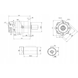 Galingas sms oms bms omzs 200 hidraulinis variklis