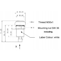 Kardaninio veleno mygtuko jungiklis, apvalus, geltonas