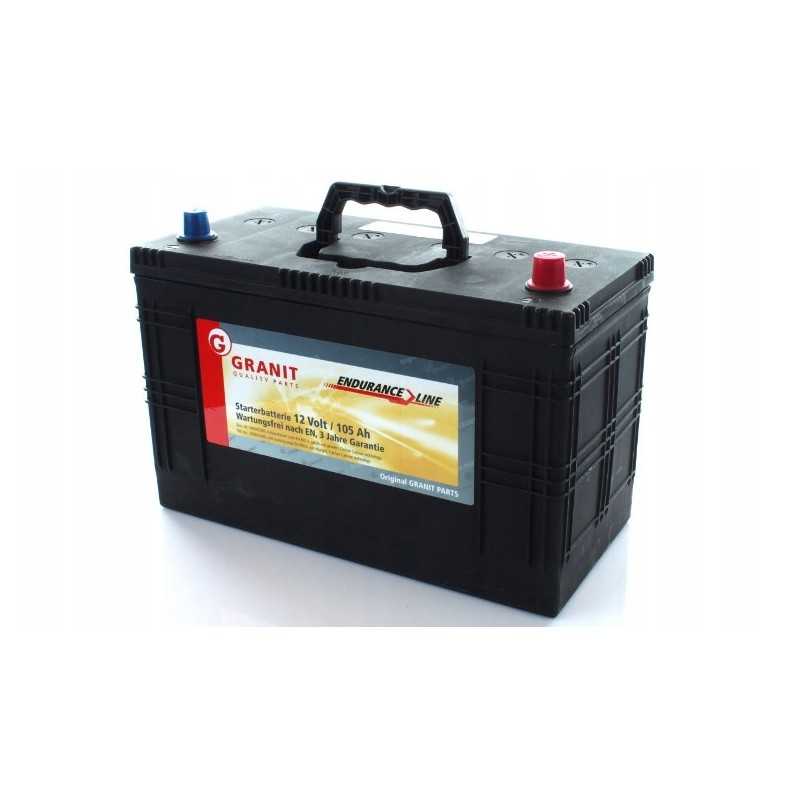 Baterija 12v 105ah 800a p granitinė patvarumo linija