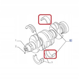 Pagrindinis guolis New Holland Case CNH 2995787