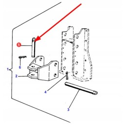 1821178m91 galinio prikabinimo kaištis