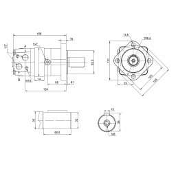 Stiprus sms oms bms omzs 80 hidraulinis variklis