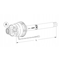 Pusė plataus kampo pavaros veleno vidinio vidinio 2