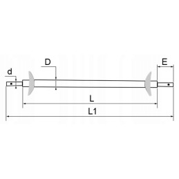 Grąžulas fi50, 3 kategorija, ilgis 980mm