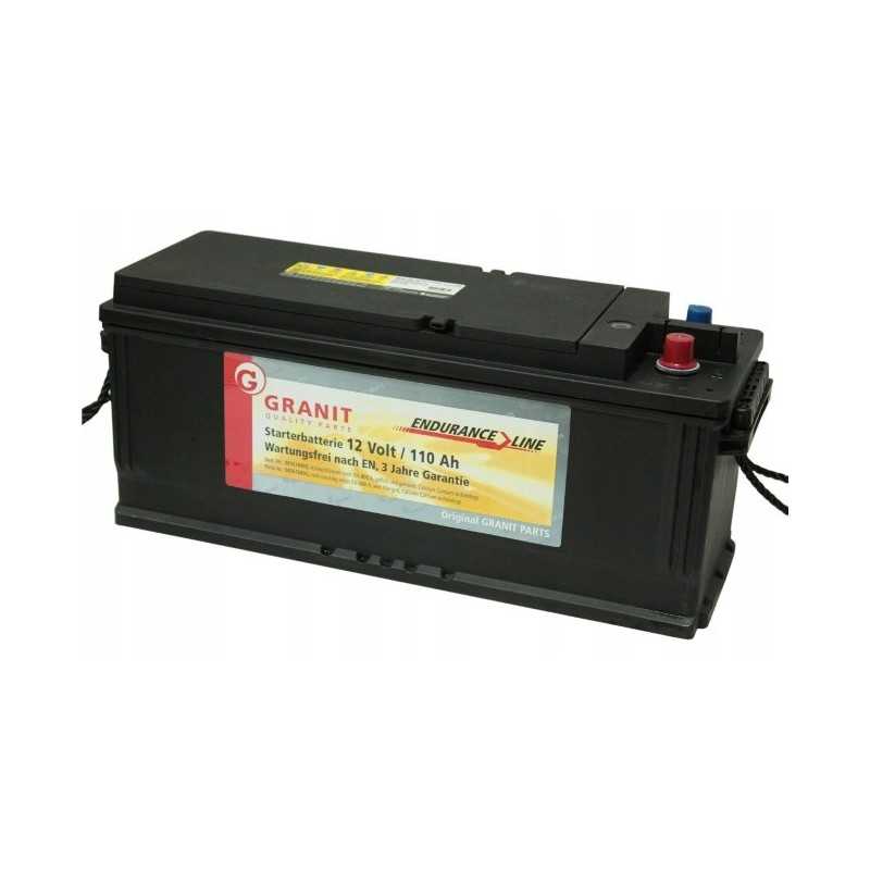 Vokiškas akumuliatorius 12v 110ah 800a, 3 metų garantija