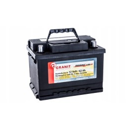 Baterija 12v 62ah 530a p granito atsparumo linija