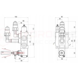 Hidraulinis skirstytuvas 1s 40l a1 badestnost kištukas