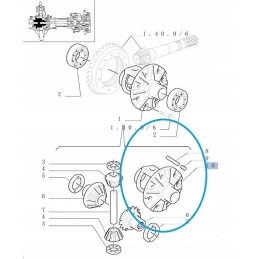 Diferencialo korpusas New Holland korpusas 5174842 cnh
