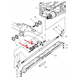 3386986m1 agco guolių korpusas