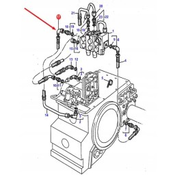366462x1 hidraulinio vamzdžio alkūnė