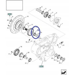 Kūginis ritininis guolis 561201 new holland cnh