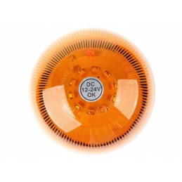 LED blykstės įspėjamoji lemputė gaidys 12 24v