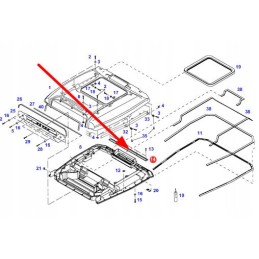 816810020080 kabinos stogo dangos elementas
