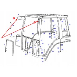 515810010160 veidrodžio ašis