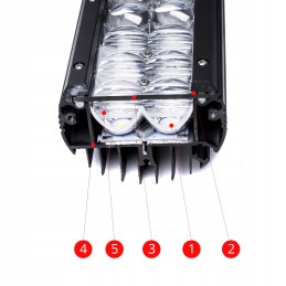 LED darbinė halogeninė lempa 330w 5d combo 30 60