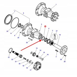 4305944m1 galinės ašies veleno įvorė
