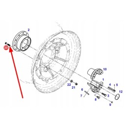 920700180120 rato varžtas m22 x 1 5 x 100