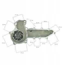 Vandens siurblys kubota v2403 v2203 tipas 1 1k051 73032