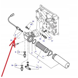 3798634m3 hidraulinio filtro užsikimšimo jutiklis