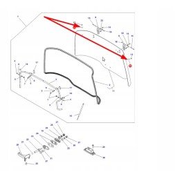 4297953m1 plastikinė stiklo poveržlė