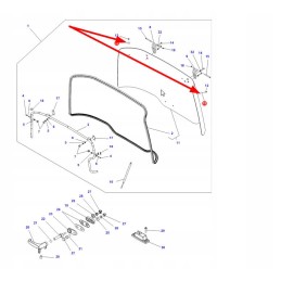 4297953m1 plastikinė stiklo poveržlė