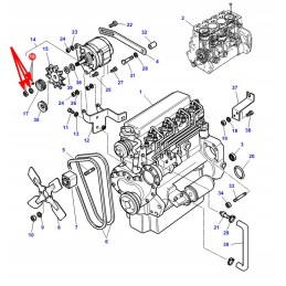 3904370m91 generatoriaus ventiliatoriaus montavimo komplektas