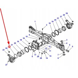 70924128 Priekinės ašies O žiedas