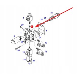 G916100600180 vožtuvo įdėklas