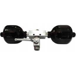 Amortizatorius, dvigubas hidraulinis akumuliatorius 1 4 vožtuvas 1 2